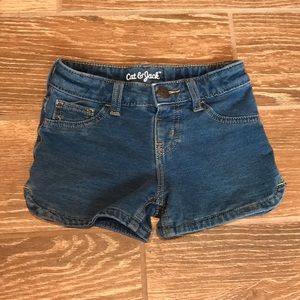 ⭐️ 2/$20 Girls Cat and Jack Jean Shorts XS 4/5